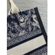 Replica Dior Small Book Tote Bag with Strap Toile de Jouy Reverse Embroidery and Blue Calfskin Fake Dior Small Book Tote Bag with Strap Toile de Jouy Reverse Embroidery and Blue Calfskin Replica