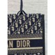 Replica Dior Medium Book Tote Bag with Strap Blue Dior Oblique