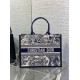 Replica Dior Medium Book Tote Bag with Strap Blue Toile de Jouy Sauvage Embroidery Replica Dior Medium Book Tote Bag with Strap Blue Toile de Jouy Sauvage Embroidery