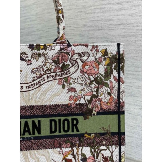 Replica Dior Large Book Tote Bag Dior 4 Saisons Automne Soleil Embroidery Fake Dior Large Book Tote Bag Dior 4 Saisons Automne Soleil Embroidery Replica