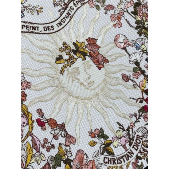 Replica Dior Large Book Tote Bag Dior 4 Saisons Automne Soleil Embroidery Fake Dior Large Book Tote Bag Dior 4 Saisons Automne Soleil Embroidery Replica