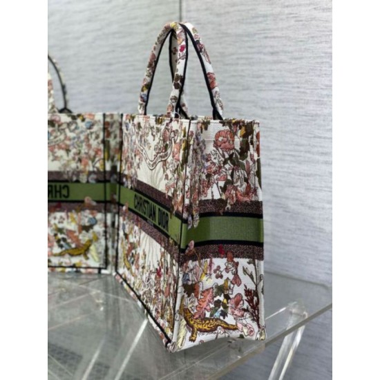 Replica Dior Large Book Tote Bag Dior 4 Saisons Automne Soleil Embroidery Fake Dior Large Book Tote Bag Dior 4 Saisons Automne Soleil Embroidery Replica