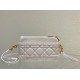 Fake Dior Caro Pouch White Cannage Calfskin Replica Replica Dior Caro Pouch White Cannage Calfskin