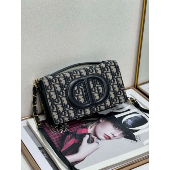 Replica Dior CD Signature Mini Bag Blue Oblique Jacquard Fake Dior CD Signature Mini Bag Blue Oblique Jacquard Replica
