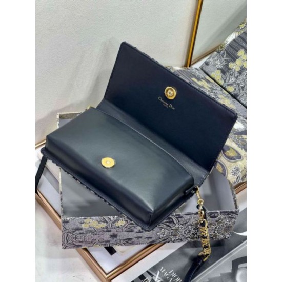 Replica Dior CD Signature Mini Bag Blue Oblique Jacquard Fake Dior CD Signature Mini Bag Blue Oblique Jacquard Replica