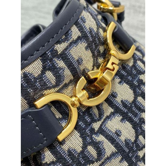 Replica Dior C'est Small Bag Blue Oblique Jacquard Replica Dior C'est Small Bag Blue Oblique Jacquard