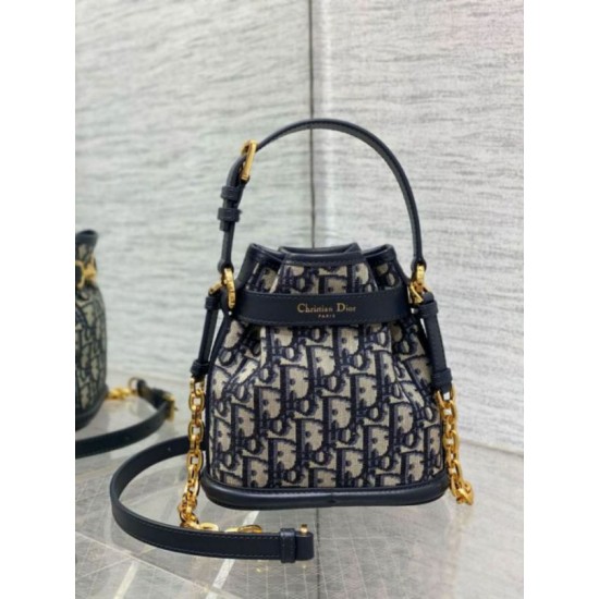 Replica Dior C'est Small Bag Blue Oblique Jacquard Replica Dior C'est Small Bag Blue Oblique Jacquard