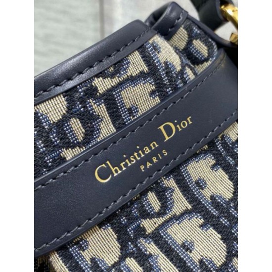 Replica Dior C'est Small Bag Blue Oblique Jacquard Replica Dior C'est Small Bag Blue Oblique Jacquard
