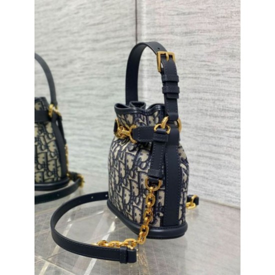 Replica Dior C'est Small Bag Blue Oblique Jacquard Replica Dior C'est Small Bag Blue Oblique Jacquard