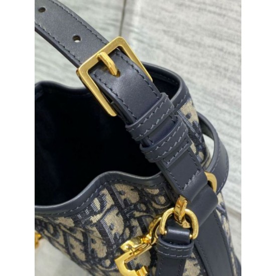Replica Dior C'est Small Bag Blue Oblique Jacquard Replica Dior C'est Small Bag Blue Oblique Jacquard
