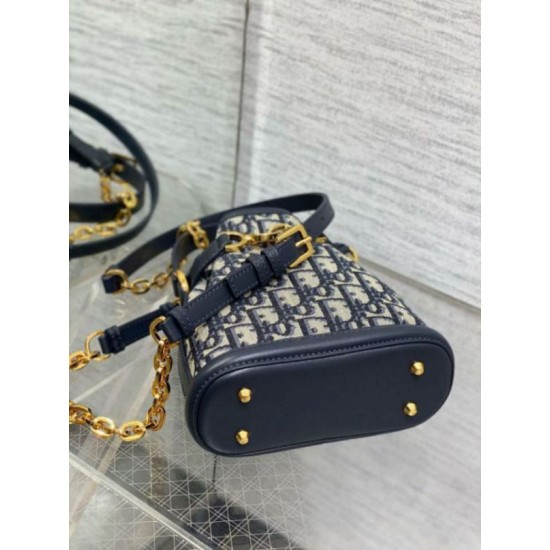 Replica Dior C'est Small Bag Blue Oblique Jacquard Replica Dior C'est Small Bag Blue Oblique Jacquard