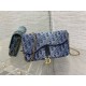 Replica Dior Saddle Chain Pouch Blue Denim Oblique Jacquard Replica Dior Saddle Chain Pouch Blue Denim Oblique Jacquard