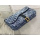 Replica Dior Saddle Chain Pouch Blue Denim Oblique Jacquard Replica Dior Saddle Chain Pouch Blue Denim Oblique Jacquard