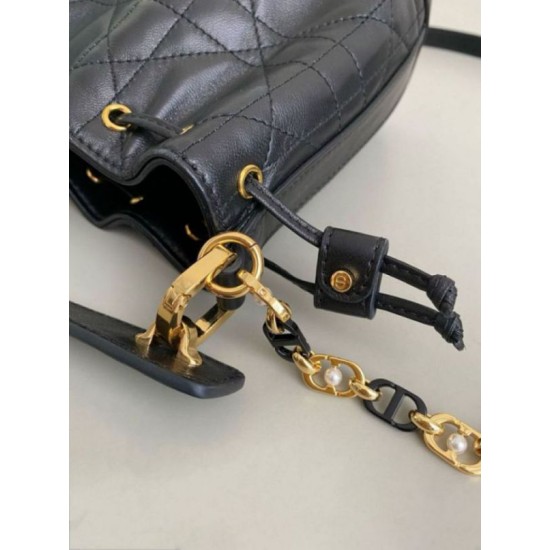 Fake Dior Small Jolie Bucket Bag Black Macrocannage Lambskin Replica Replica Dior Small Jolie Bucket Bag Black Macrocannage Lambskin