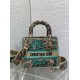 Replica Dior Dioriviera Lady D-Lite Medium Bag Raffia with Green Toile de Jouy Sauvage Embroidery Fake Dior Dioriviera Lady D-Lite Medium Bag Raffia with Green Toile de Jouy Sauvage Embroidery Replica
