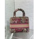 Replica Dior Dioriviera Lady D-Lite Medium Bag Raffia with Pink Toile de Jouy Sauvage Embroidery Fake Dior Dioriviera Lady D-Lite Medium Bag Raffia with Pink Toile de Jouy Sauvage Embroidery Replica