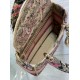 Replica Dior Dioriviera Lady D-Lite Medium Bag Raffia with Pink Toile de Jouy Sauvage Embroidery Fake Dior Dioriviera Lady D-Lite Medium Bag Raffia with Pink Toile de Jouy Sauvage Embroidery Replica