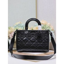 Replica Dior Medium Lady D-Sire My ABCDior Bag Black Crinkled Calfskin Fake Dior Medium Lady D-Sire My ABCDior Bag Black Crinkled Calfskin Replica