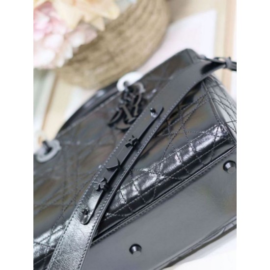 Replica Dior Medium Lady D-Sire My ABCDior Bag Black Crinkled Calfskin Fake Dior Medium Lady D-Sire My ABCDior Bag Black Crinkled Calfskin Replica
