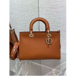 Replica Dior Medium Lady D-Sire My ABCDior Bag Brown Bull Leather Replica Dior Medium Lady D-Sire My ABCDior Bag Brown Bull Leather