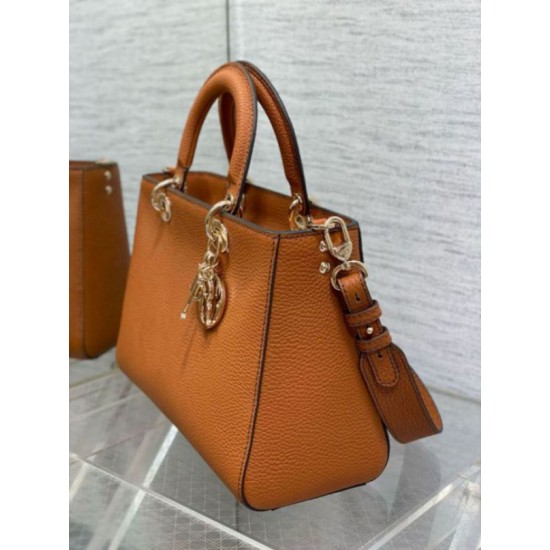 Replica Dior Medium Lady D-Sire My ABCDior Bag Brown Bull Leather Replica Dior Medium Lady D-Sire My ABCDior Bag Brown Bull Leather