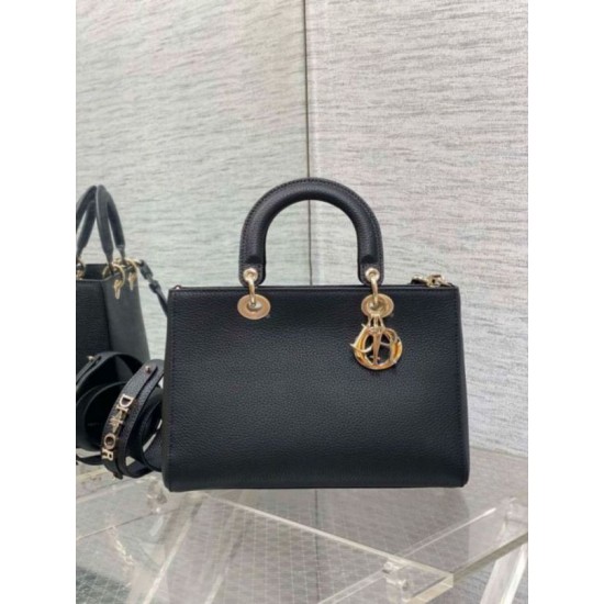 Replica Dior Medium Lady D-Sire My ABCDior Bag Black Bull Leather Replica Dior Medium Lady D-Sire My ABCDior Bag Black Bull Leather