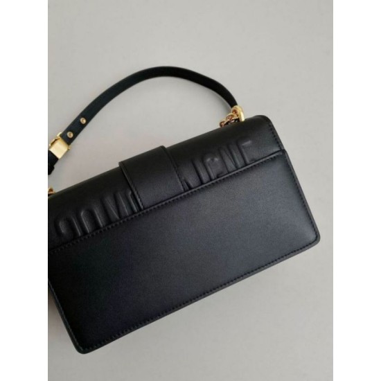 Replica Dior 30 Montaigne East-West Bag with Chain Black Calfskin Replica Dior 30 Montaigne East-West Bag with Chain Black Calfskin