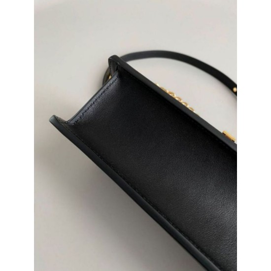 Replica Dior 30 Montaigne East-West Bag with Chain Black Calfskin Replica Dior 30 Montaigne East-West Bag with Chain Black Calfskin