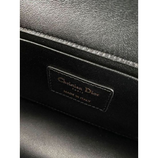 Replica Dior 30 Montaigne East-West Bag with Chain Black Calfskin Replica Dior 30 Montaigne East-West Bag with Chain Black Calfskin