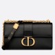 Replica Dior 30 Montaigne East-West Bag with Chain Black Calfskin Replica Dior 30 Montaigne East-West Bag with Chain Black Calfskin