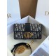 Fake Dior 30 Montaigne East-West Bag with Chain Blue Oblique Jacquard Replica Replica Dior 30 Montaigne East-West Bag with Chain Blue Oblique Jacquard