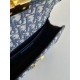 Fake Dior 30 Montaigne East-West Bag with Chain Blue Oblique Jacquard Replica Replica Dior 30 Montaigne East-West Bag with Chain Blue Oblique Jacquard