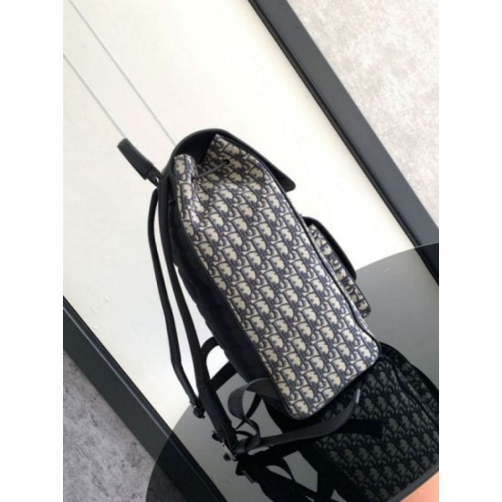 Replica Dior Saddle Backpack with Flap Beige Oblique Jacquard Fake Dior Saddle Backpack with Flap Beige Oblique Jacquard Replica
