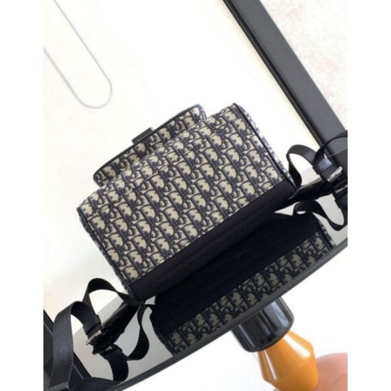Replica Dior Saddle Backpack with Flap Beige Oblique Jacquard Fake Dior Saddle Backpack with Flap Beige Oblique Jacquard Replica