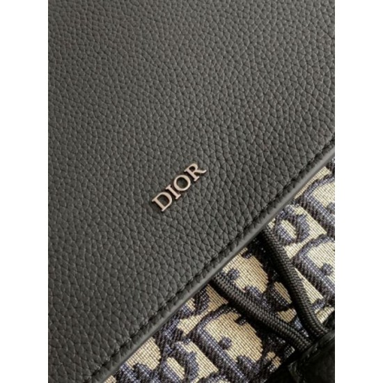 Replica Dior Saddle Backpack with Flap Beige Oblique Jacquard Fake Dior Saddle Backpack with Flap Beige Oblique Jacquard Replica