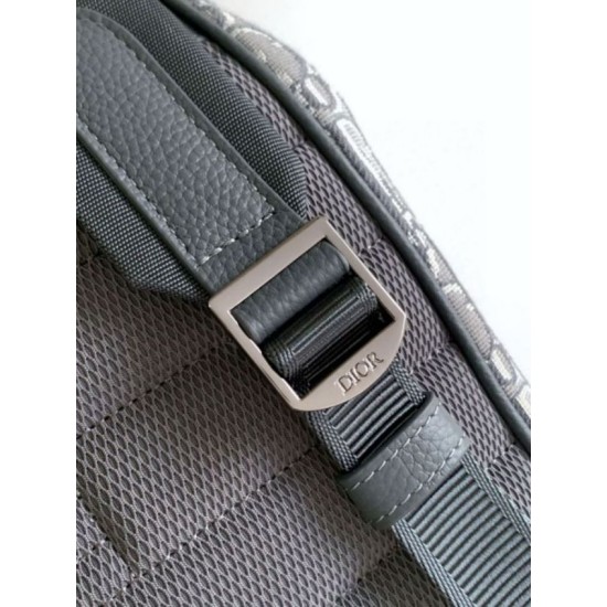 Fake Dior Saddle Backpack with Flap Grey Oblique Jacquard Replica Replica Dior Saddle Backpack with Flap Grey Oblique Jacquard
