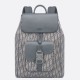 Fake Dior Saddle Backpack with Flap Grey Oblique Jacquard Replica Replica Dior Saddle Backpack with Flap Grey Oblique Jacquard