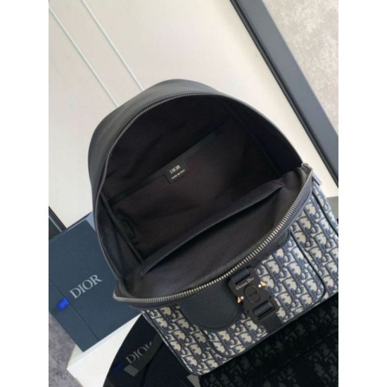 Replica Dior Saddle Zip Backpack Beige Oblique Jacquard Replica Dior Saddle Zip Backpack Beige Oblique Jacquard