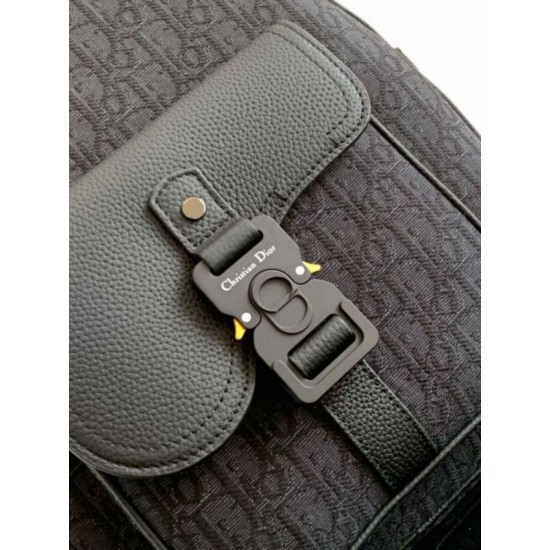 Replica Dior Saddle Zip Backpack Black Oblique Jacquard Fake Dior Saddle Zip Backpack Black Oblique Jacquard Replica