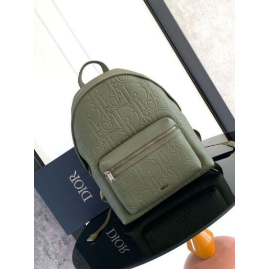 Replica Dior Rider 2.0 Zipped Backpack Khaki Gravity Leather Replica Dior Rider 2.0 Zipped Backpack Khaki Gravity Leather