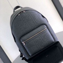 Replica Dior Rider 2.0 Zipped Backpack Black Gravity Leather