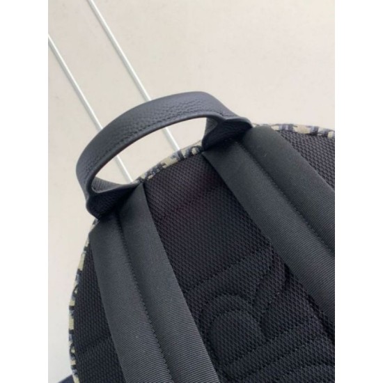 Replica Dior 8 Backpack Beige and Black Dior Oblique Jacquard