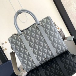 Replica Dior Lingot Briefcase Grey CD Diamond