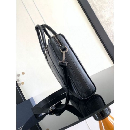 Replica Dior Lingot Briefcase Black CD Diamond Fake Dior Lingot Briefcase Black CD Diamond Replica