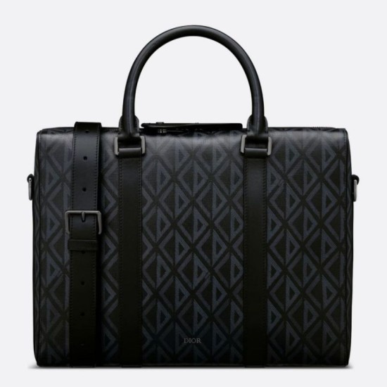 Replica Dior Lingot Briefcase Black CD Diamond Fake Dior Lingot Briefcase Black CD Diamond Replica