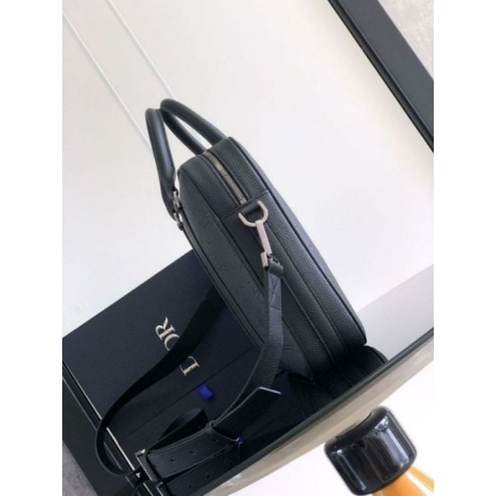 Replica Dior Zipped Briefcase Black Gravity Leather Replica Dior Zipped Briefcase Black Gravity Leather