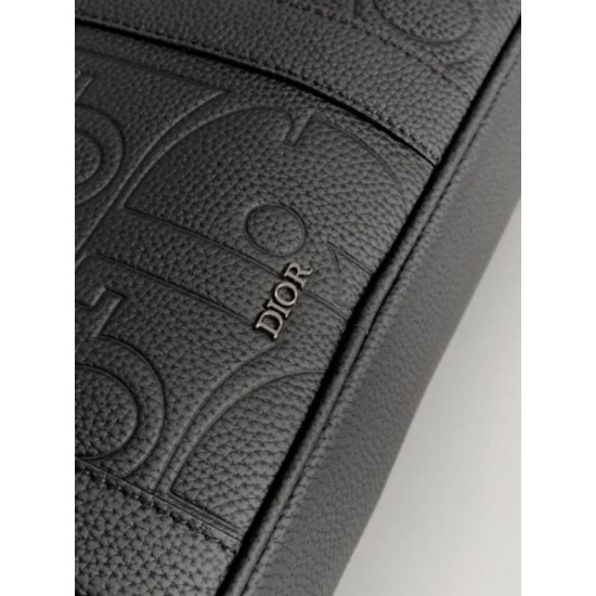 Replica Dior Zipped Briefcase Black Gravity Leather Replica Dior Zipped Briefcase Black Gravity Leather