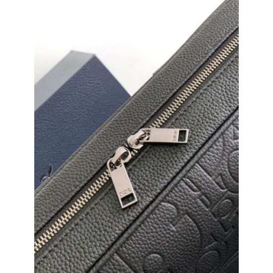 Replica Dior Zipped Briefcase Black Gravity Leather Replica Dior Zipped Briefcase Black Gravity Leather