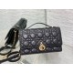 Replica Dior Miss Dior Top Handle Bag Black Cannage Lambskin Replica Dior Miss Dior Top Handle Bag Black Cannage Lambskin