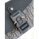 Replica Dior Mini Saddle Messenger Bag Grey Oblique Jacquard and Calfskin Replica Dior Mini Saddle Messenger Bag Grey Oblique Jacquard and Calfskin